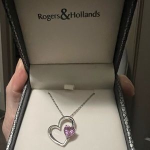 Rogers & Hollands sapphire pendant